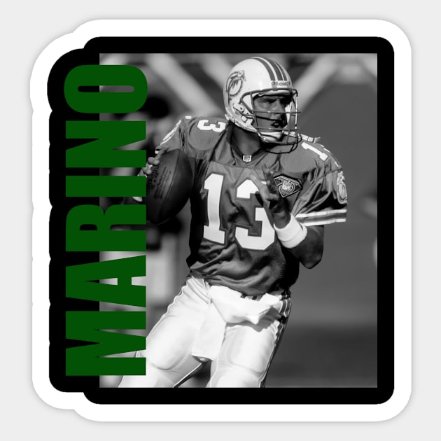 Dan Marino // Retro Aesthetic Fan Art // 80s Sticker by Momogi Project